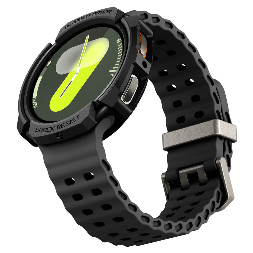 Etui Spigen Rugged Armor dla Samsung Galaxy Watch8 40mm, Czarne ACS10004