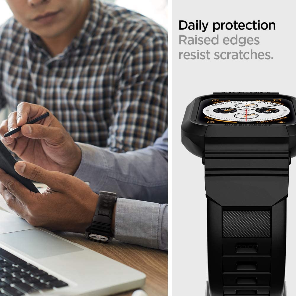 Etui Spigen Rugged Armor Pro do Apple Watch 44mm Series, czarne 062CS25324