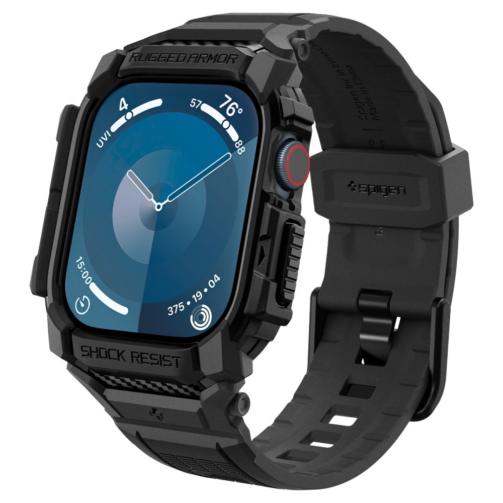 Etui Spigen Rugged Armor Pro dla Apple Watch Series 10 42mm, Czarne Matowe ACS08591