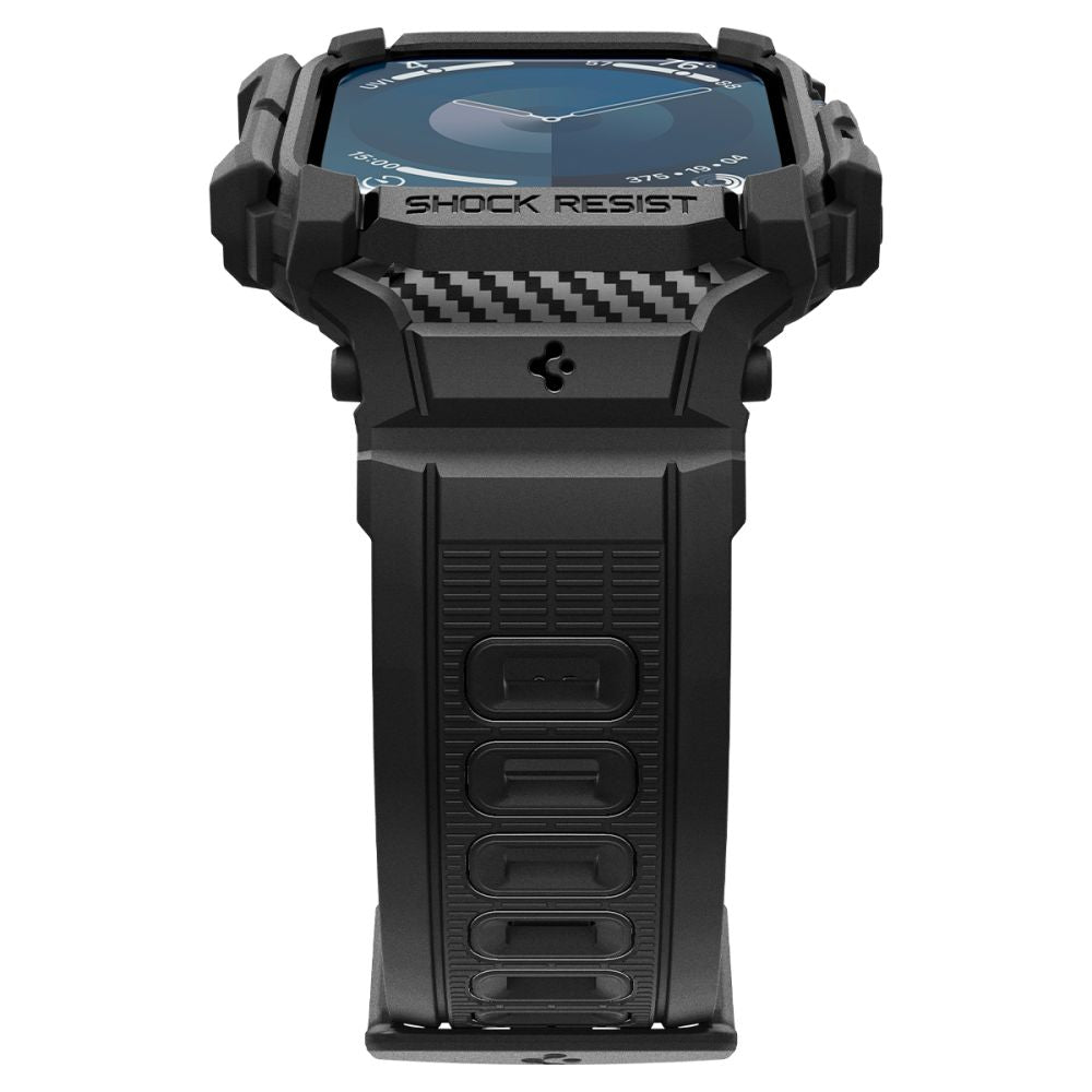 Etui Spigen Rugged Armor Pro dla Apple Watch Series 10 42mm, Czarne Matowe ACS08591
