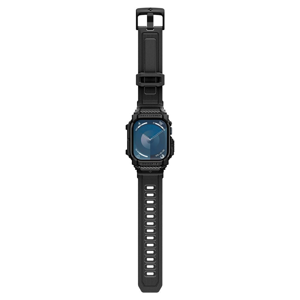 Etui Spigen Rugged Armor Pro dla Apple Watch Series 10 42mm, Czarne Matowe ACS08591