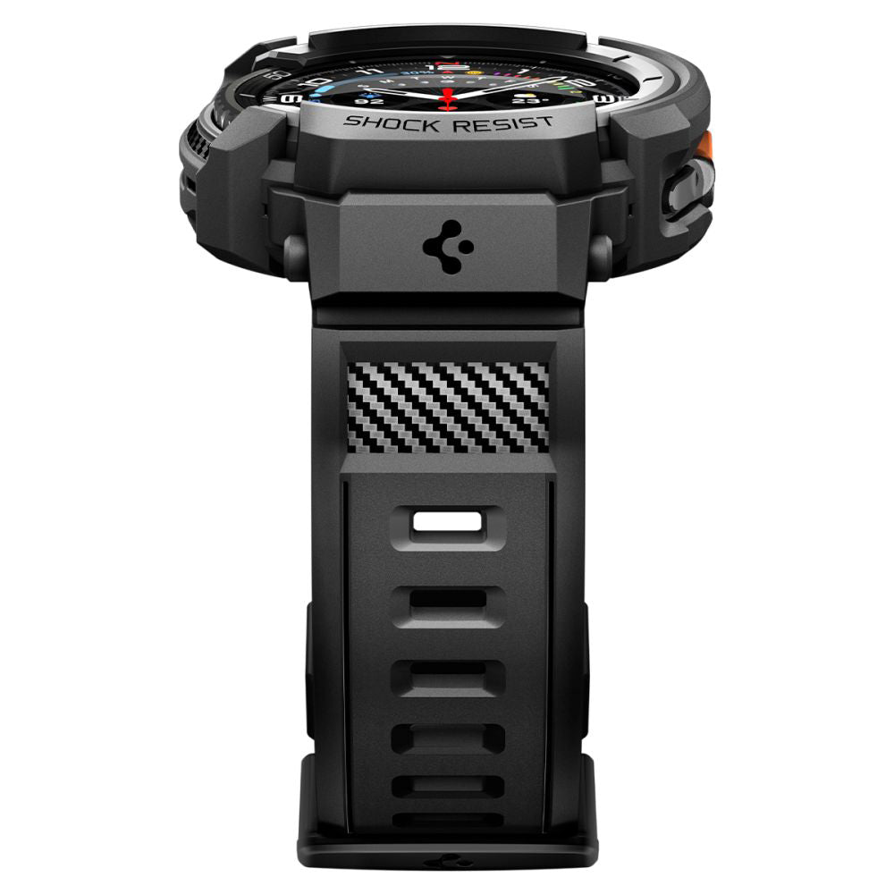 Obudowa Spigen Rugged Armor Pro dla Samsung Galaxy Watch8 Classic, Matowa Czarna ACS10013