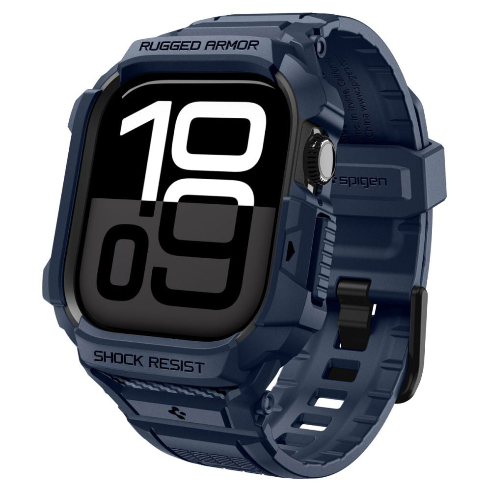 Etui Spigen Rugged Armor Pro V2 dla Apple Watch Series 10 / 11 42mm, Granatowe ACS10495