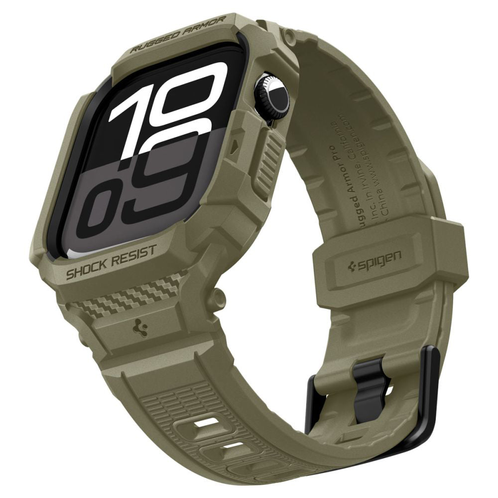 Spigen Rugged Armor Pro V2 Case for Apple Watch Series 10 / 11 46mm, Khaki