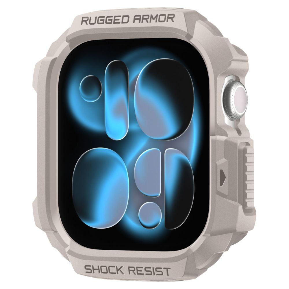 Etui Spigen Rugged Armor V2 dla Apple Watch Series 10 / 11 42mm, Beżowe ACS10493