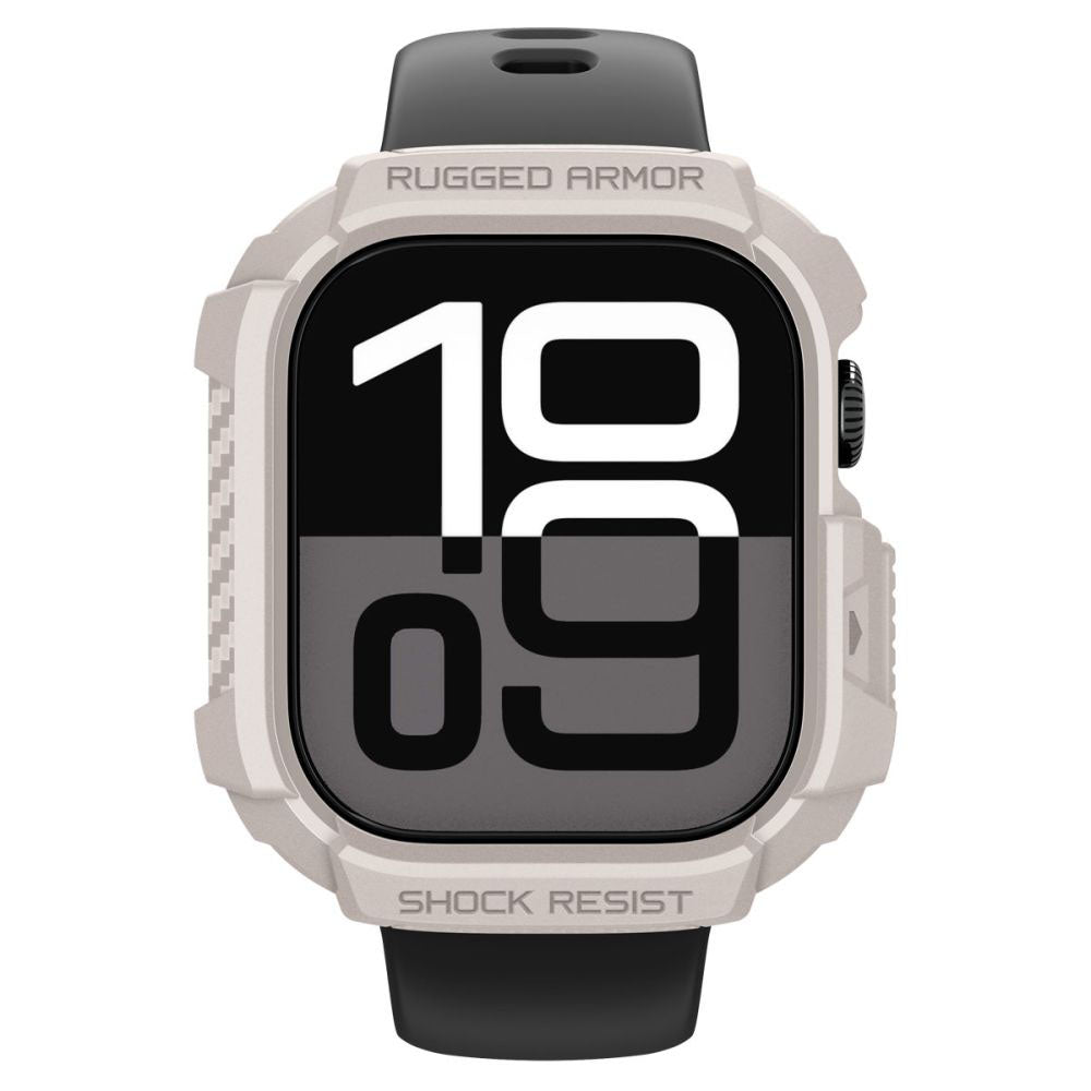 Etui Spigen Rugged Armor V2 dla Apple Watch Series 10 / 11 42mm, Beżowe ACS10493