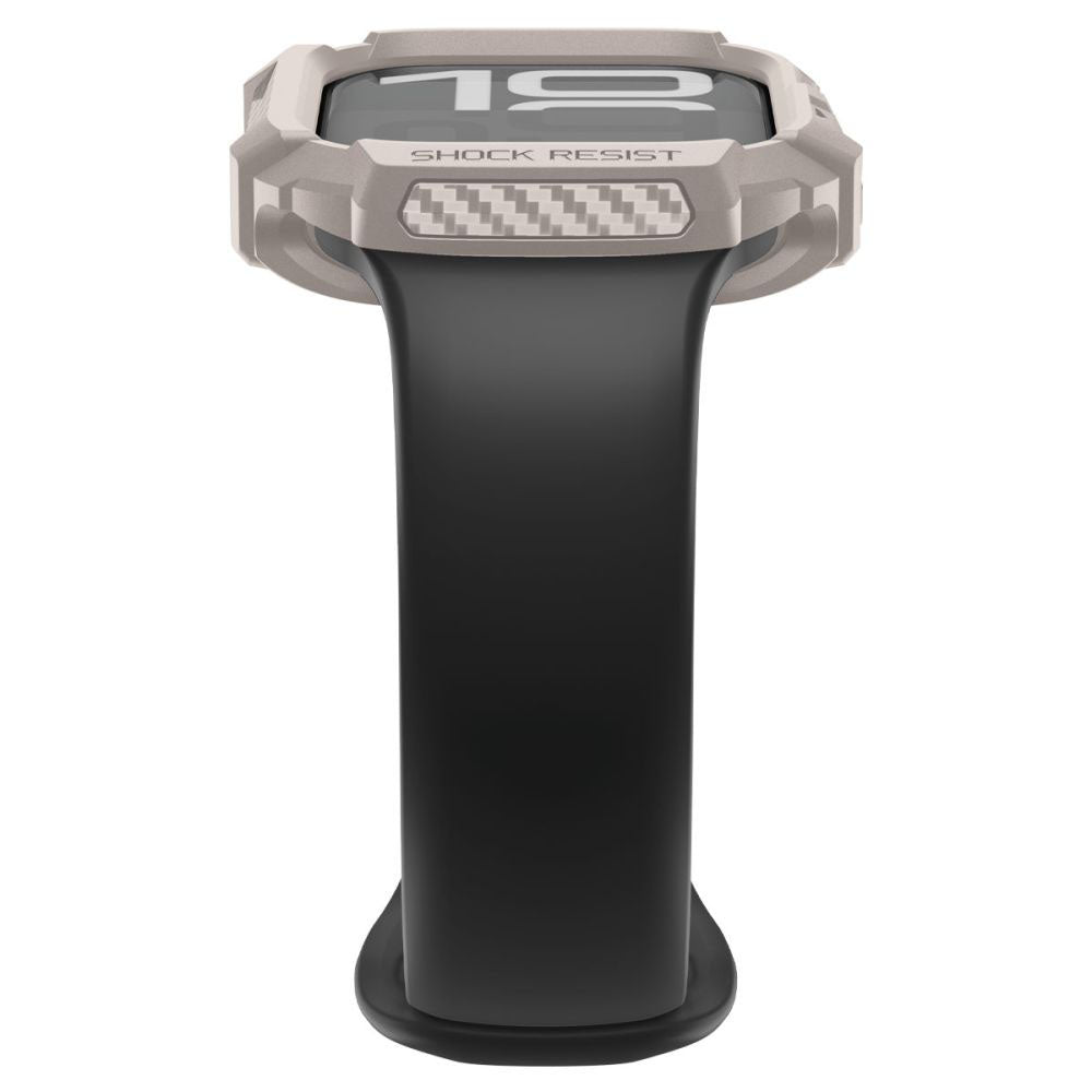 Etui Spigen Rugged Armor V2 dla Apple Watch Series 10 / 11 42mm, Beżowe ACS10493