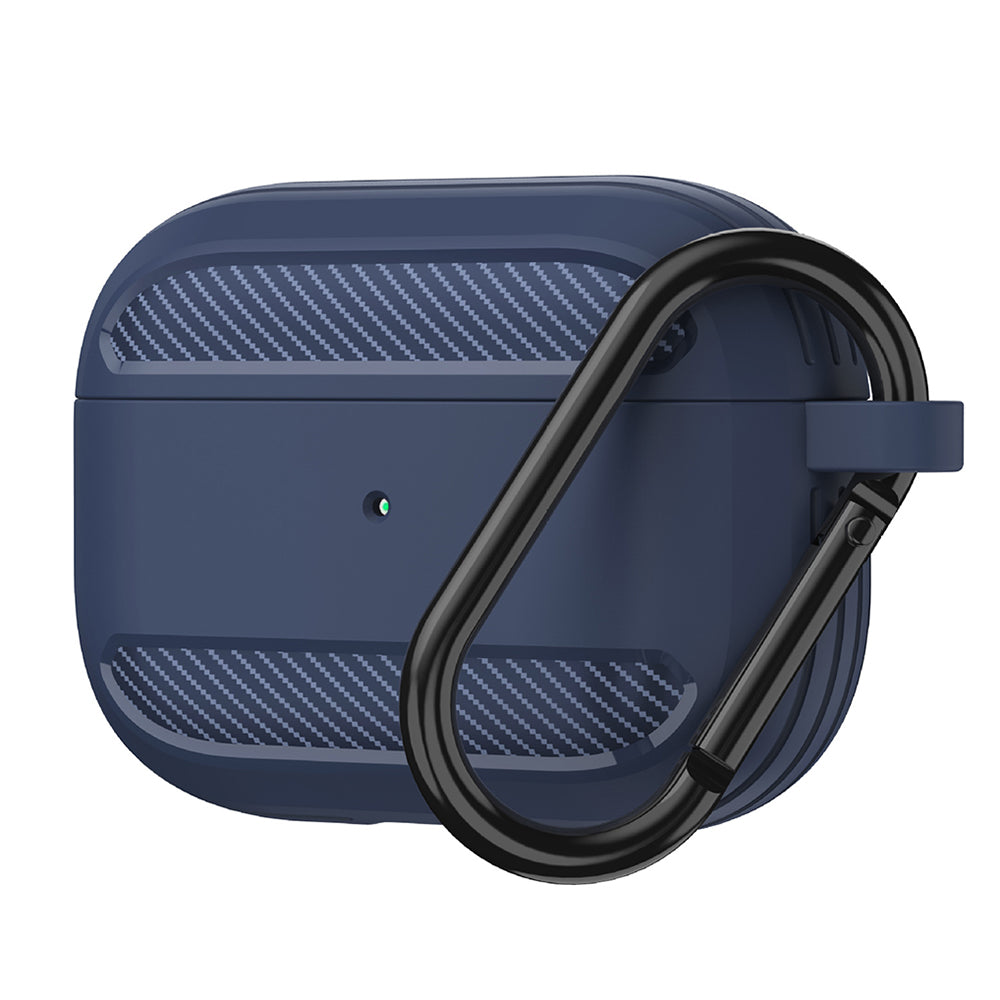 Etui Techsuit Carbon na Apple AirPods 3, Granatowe