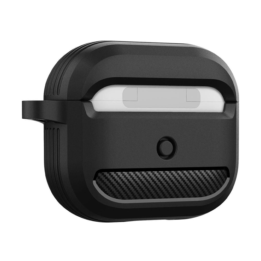 Etui Techsuit Carbon na Apple AirPods 3, Granatowe