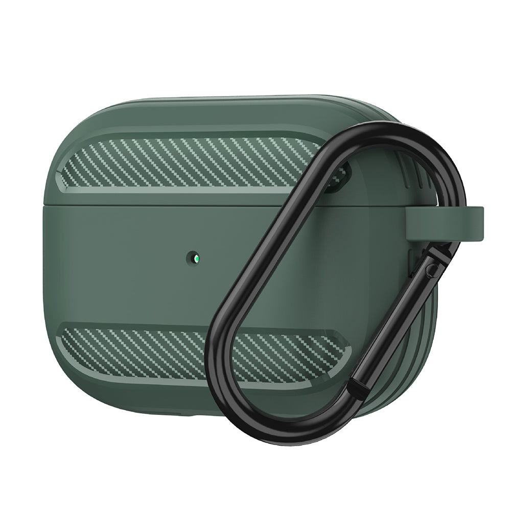 Etui Techsuit Carbon na Apple AirPods 3, Zielone