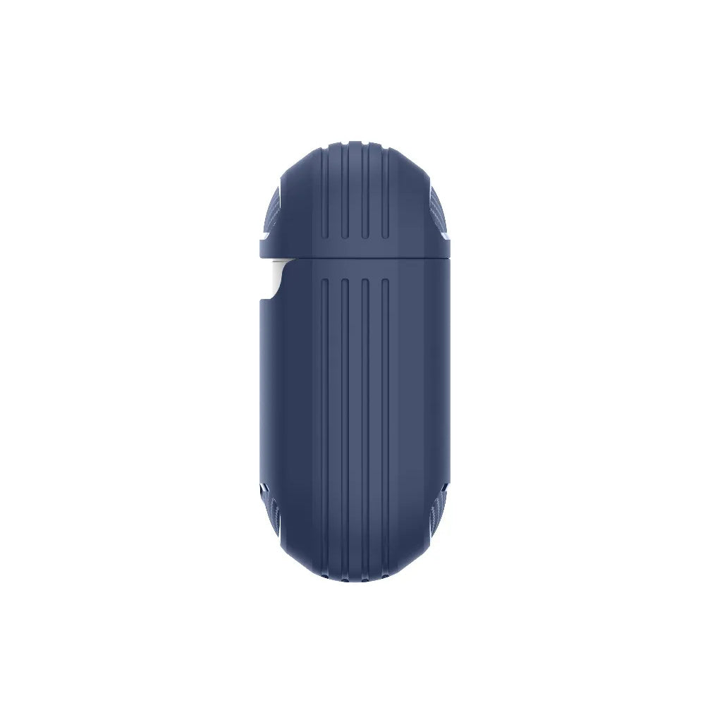 Etui Techsuit Carbon na Apple AirPods Gen 2 / Gen 1, Granatowe