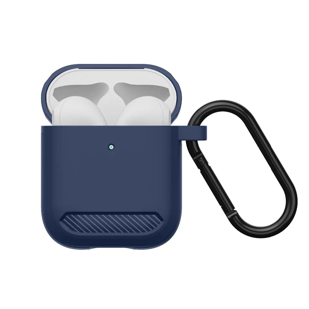 Etui Techsuit Carbon na Apple AirPods Gen 2 / Gen 1, Szary