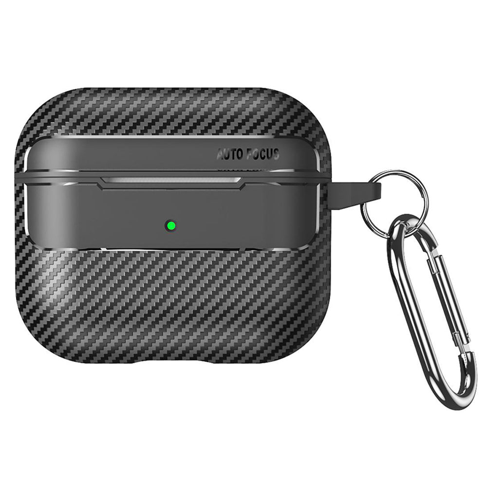 Etui Techsuit CarbonFiber do Apple AirPods 3, czarne
