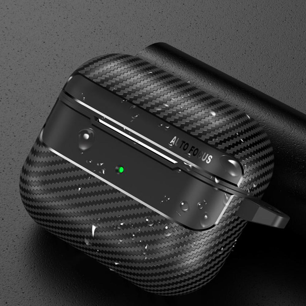 Etui Techsuit CarbonFiber do Apple AirPods 3, czarne