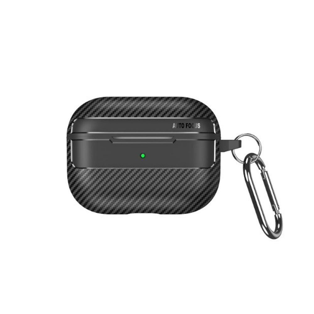 Etui Techsuit CarbonFiber na Apple AirPods 4, czarne