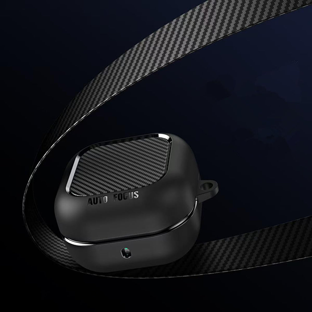 Etui Techsuit CarbonFiber do Samsung Galaxy Buds4 / Buds4 Pro, czarne