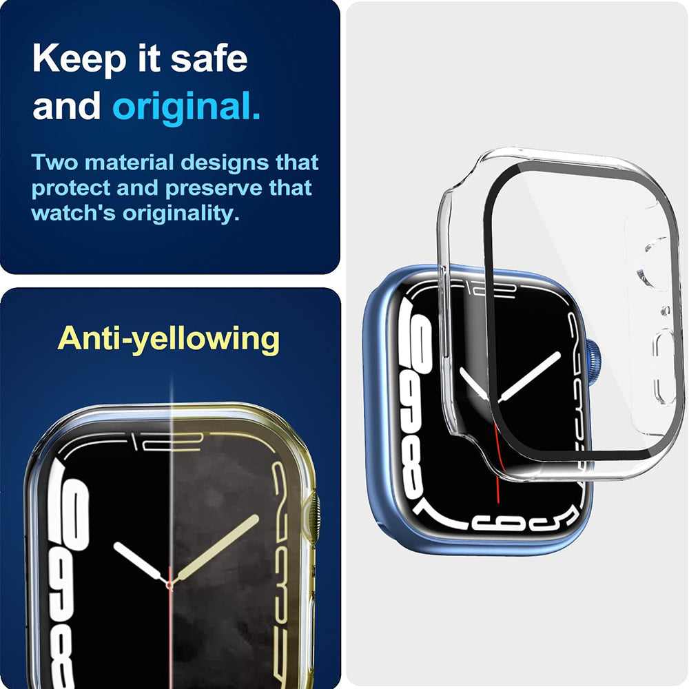 Etui Techsuit Defense360 Pro do Apple Watch 7 45mm Series, Przezroczyste