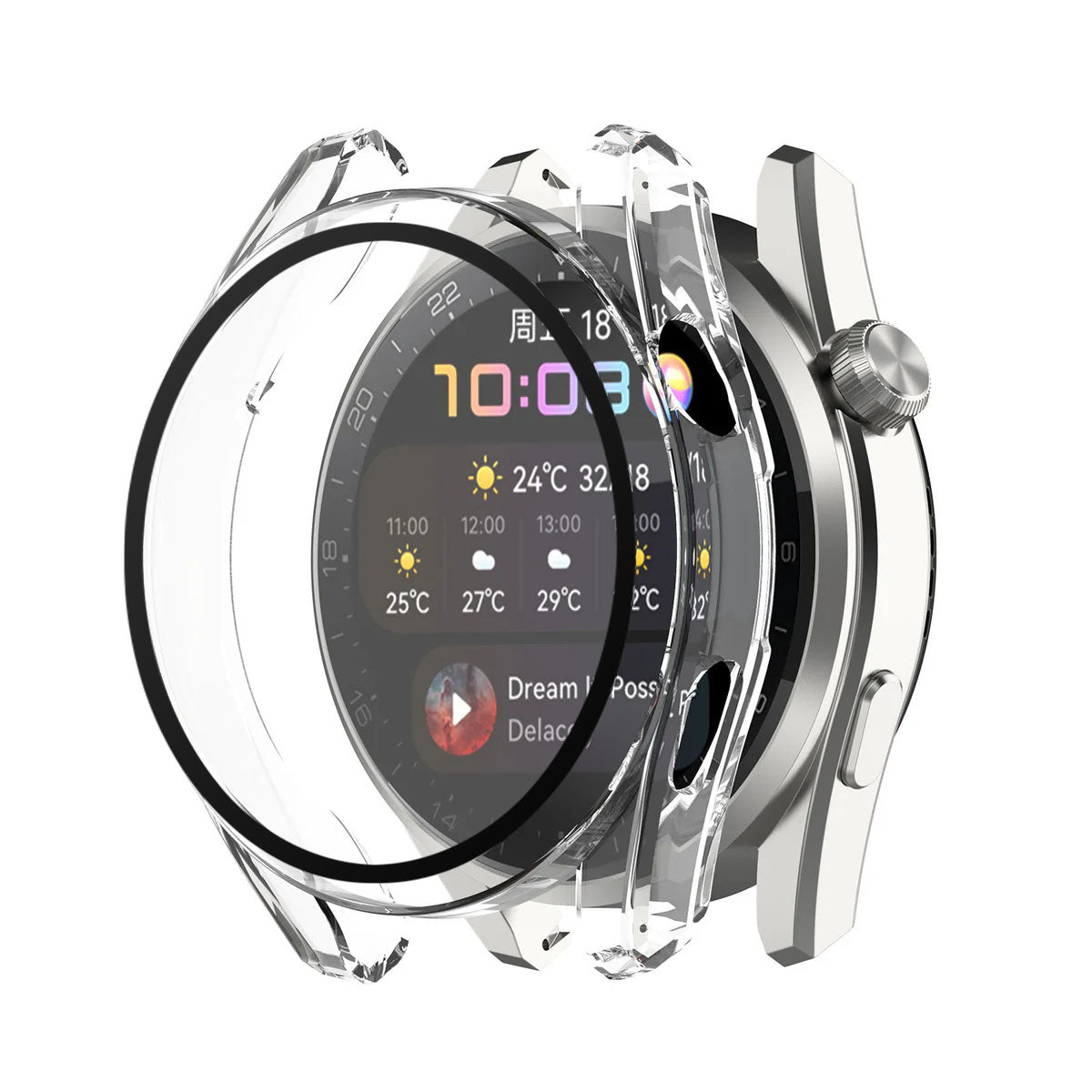 Etui Techsuit Defense360 Pro dla Huawei Watch 3, Przezroczyste