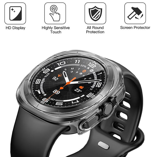 Etui Techsuit Defense360 Pro do Samsung Galaxy Watch Ultra, Przezroczyste