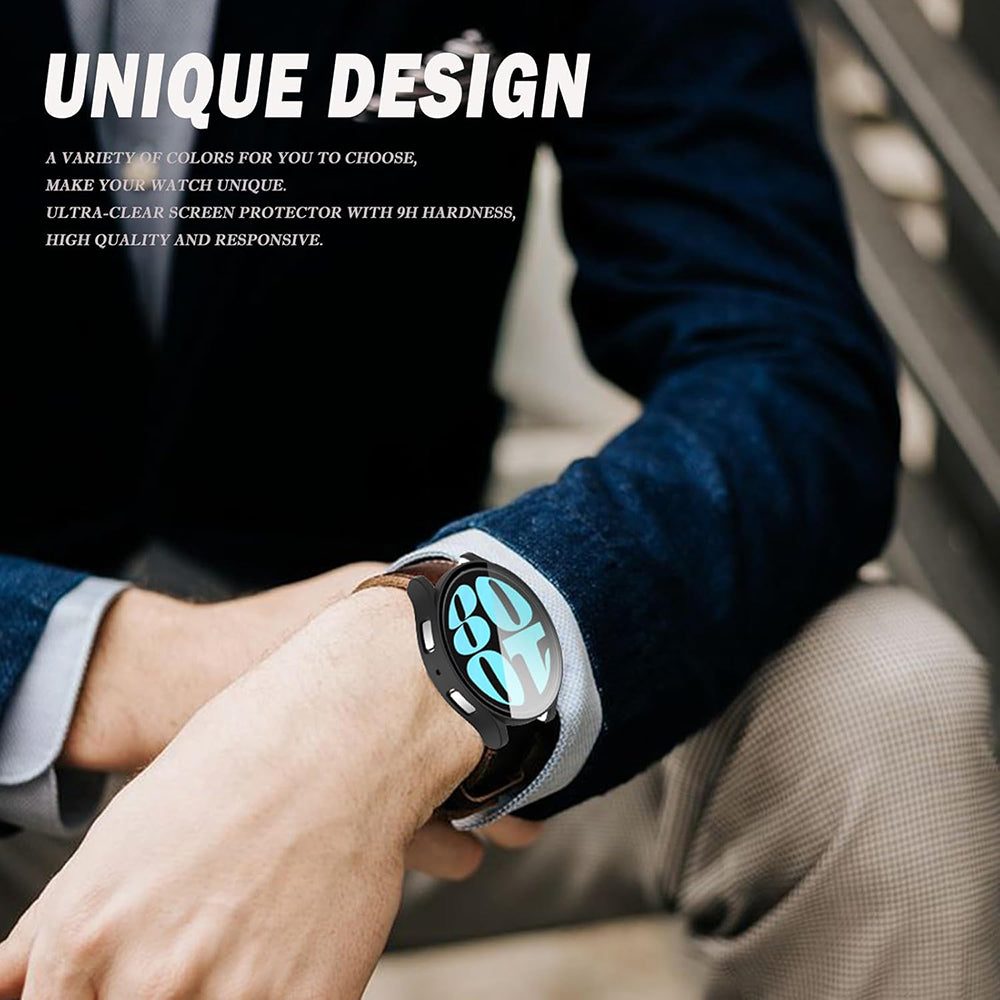 Etui Techsuit Defense360 Pro do Samsung Galaxy Watch6 44mm, czarne