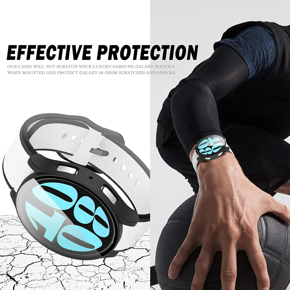 Etui Techsuit Defense360 Pro do Samsung Galaxy Watch6 44mm, czarne