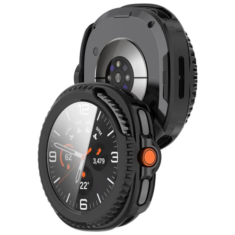 Etui Techsuit Defense360 Pro do Samsung Galaxy Watch8 Classic, Czarna Matowa