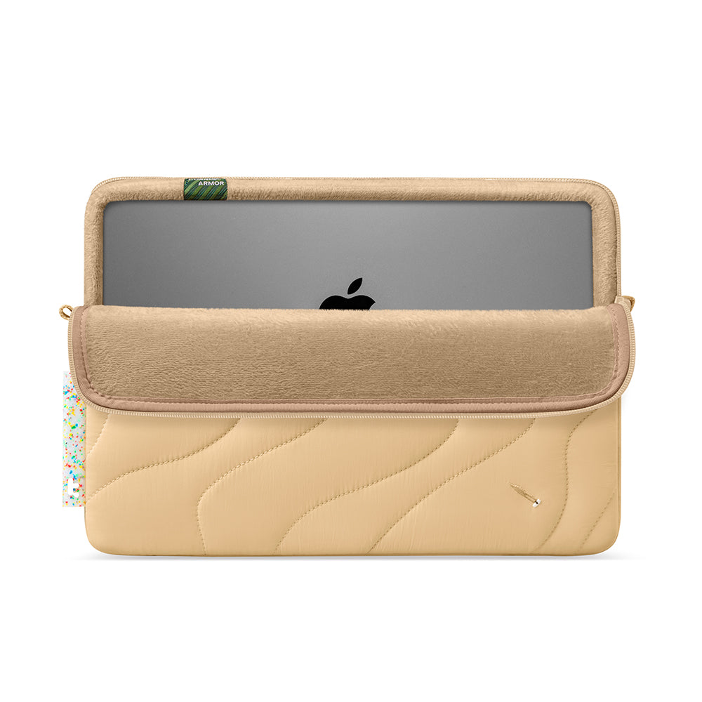 Etui Tomtoc Terra na laptopa 14 cali, Kremowy