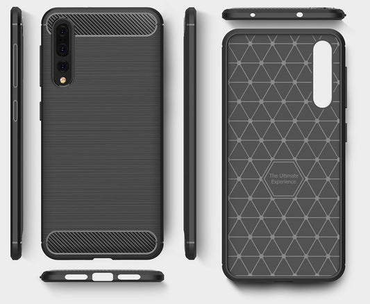 Etui do Huawei P20 Pro, OEM, Carbon, Czarny