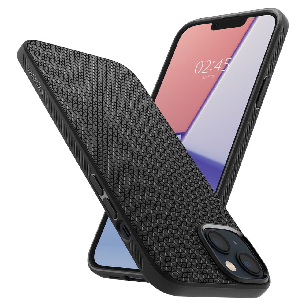 Etui na Apple iPhone 14, Spigen, Liquid Air, Matowe Czarne