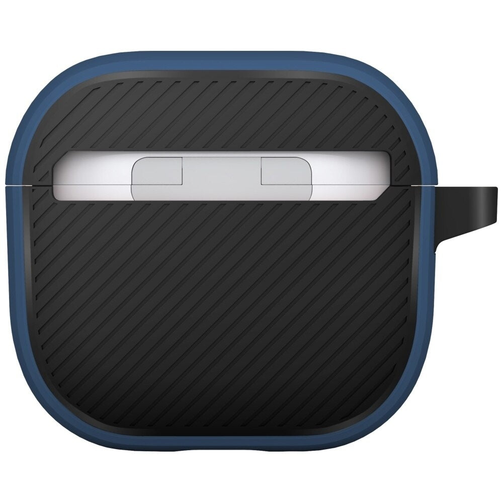 Etui UNIQ Clyde dla Apple AirPods 4, Czarne Niebieskie