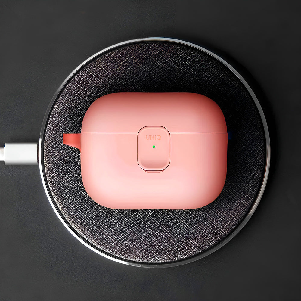 Etui UNIQ Clyde dla Apple AirPods 4, Czarne Niebieskie