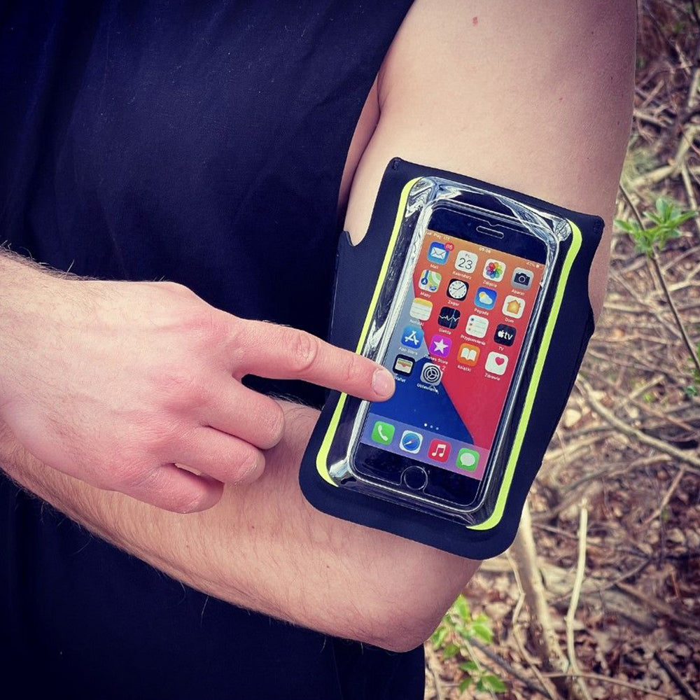 Uniwersalne etui na telefon max. 6,5 cala, Techsuit, Sports TH10, Zielony
