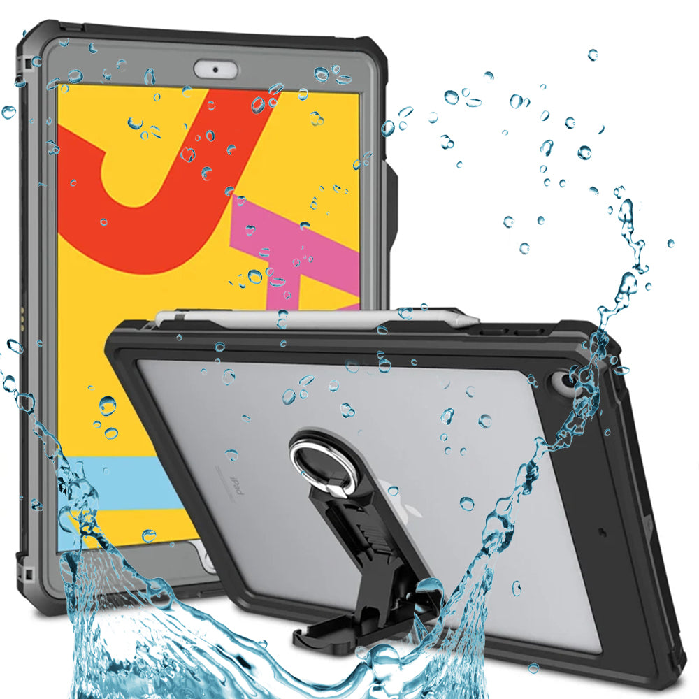 Wodoodporne etui do Apple iPad 10.2 (2021) / 10.2 (2020) / 10.2 (2019), ShellBox, czarne