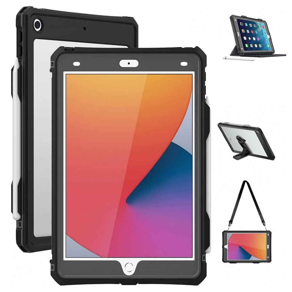 Wodoodporne etui do Apple iPad 10.2 (2021) / 10.2 (2020) / 10.2 (2019), ShellBox, czarne