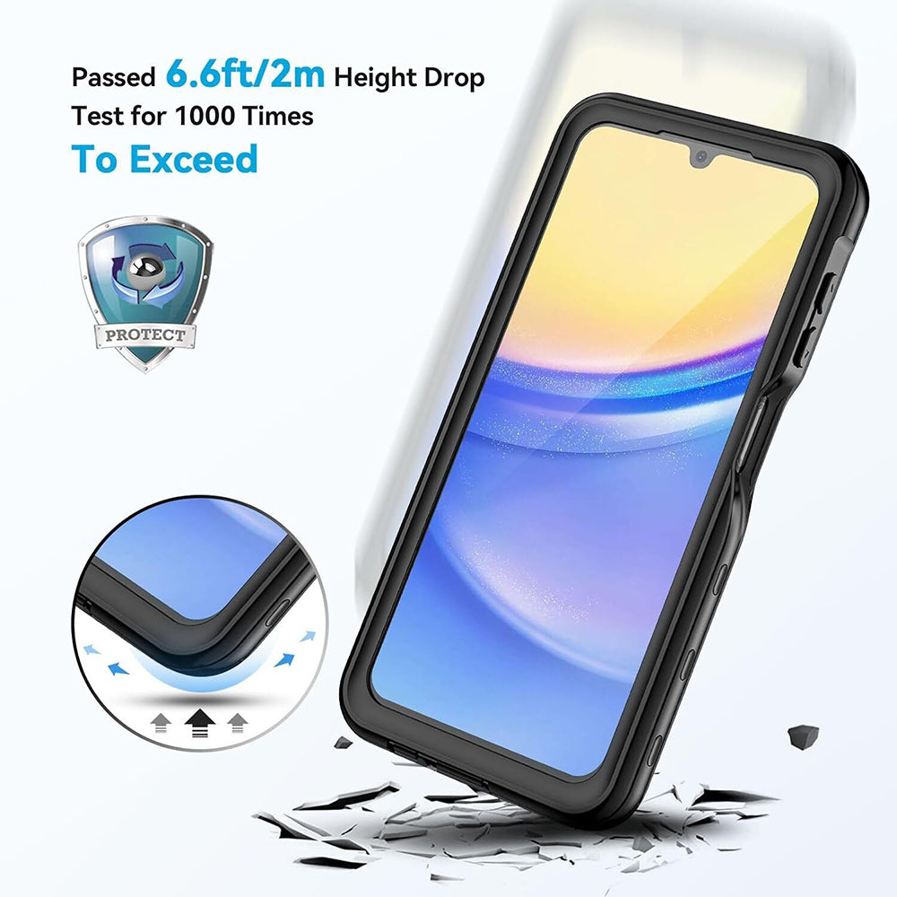 Wodoodporne etui do Samsung Galaxy A15 5G A156 / A15 A155, ShellBox, czarne