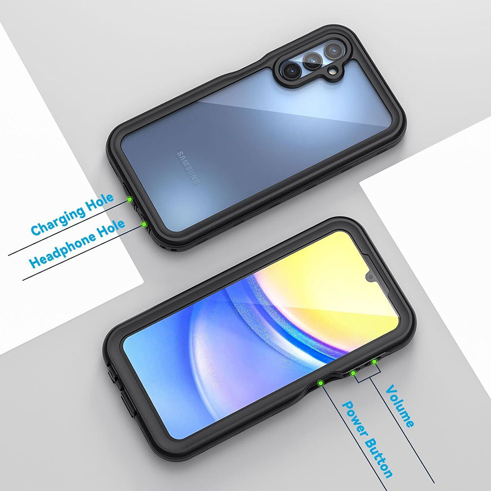 Wodoodporne etui do Samsung Galaxy A15 5G A156 / A15 A155, ShellBox, czarne