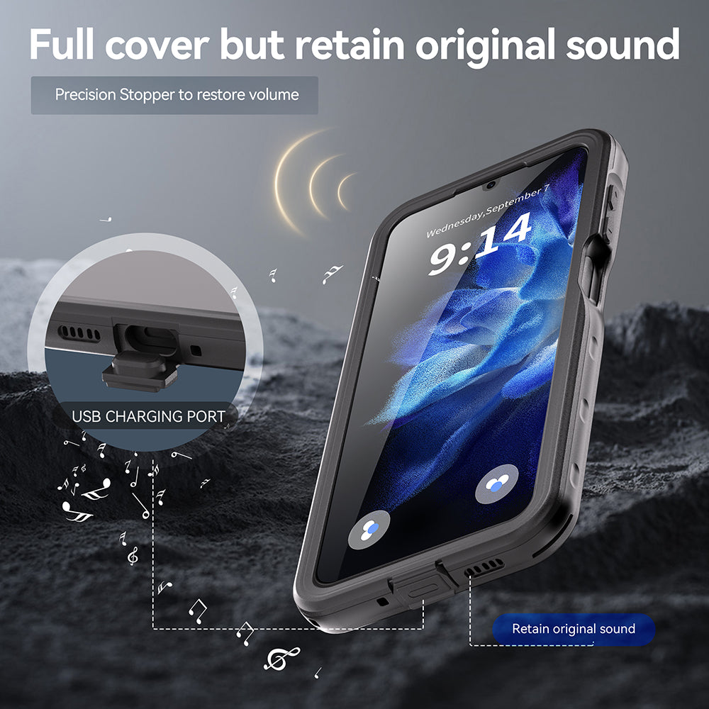 Wodoodporne etui do Samsung Galaxy A16 5G A166 / A16 4G A165, ShellBox, czarne