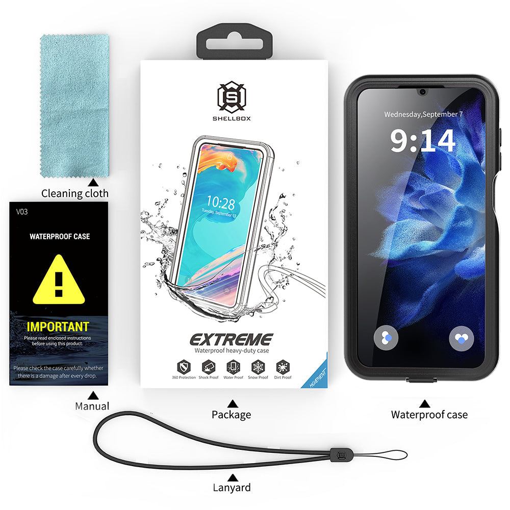 Wodoodporne etui do Samsung Galaxy A16 5G A166 / A16 4G A165, ShellBox, czarne