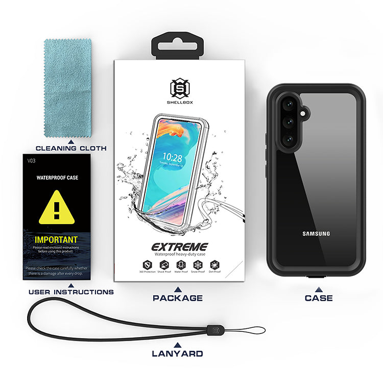 Wodoodporne etui do Samsung Galaxy A54 A546, ShellBox, czarne
