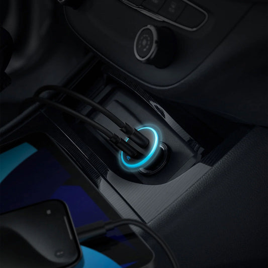 Ładowarka samochodowa Anker 323, 52,5 W, 3 A, 1 x USB-A - 1 x USB-C, czarna A2735G11