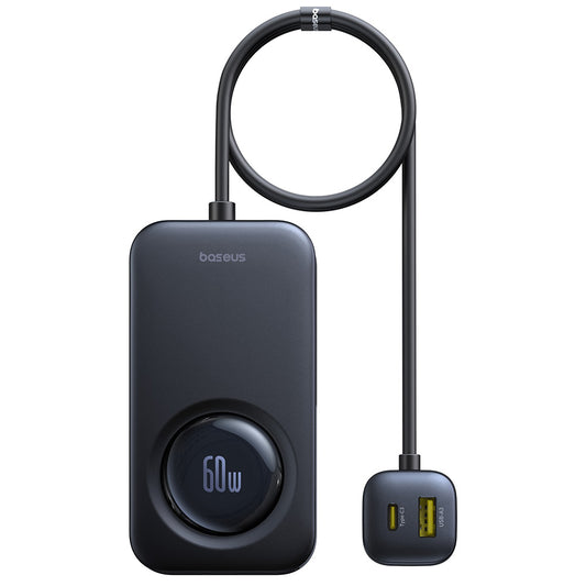 Ładowarka samochodowa Baseus PrimeTrip VW1, 105W, 3A, 3 x USB-A - 2 x USB-C, Czarny C00069000121-00
