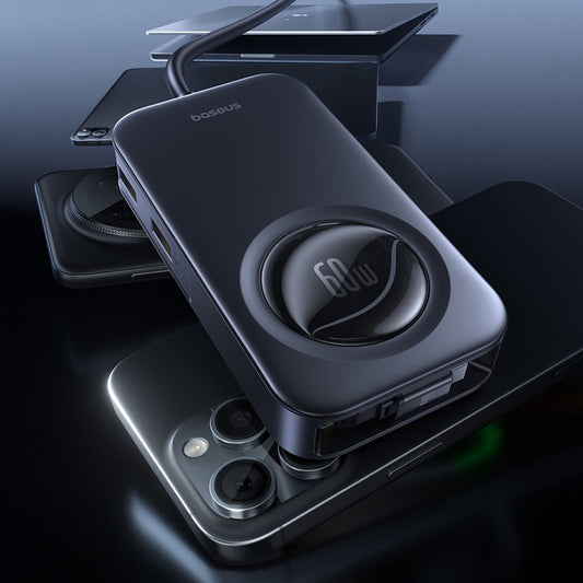 Ładowarka samochodowa Baseus PrimeTrip VW1, 105W, 3A, 3 x USB-A - 2 x USB-C, Czarny C00069000121-00