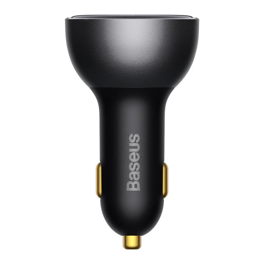 Ładowarka samochodowa z kablem USB-C Baseus, 140W, 5A, 1 x USB-A - 1 x USB-C, Czarna CGZX070001