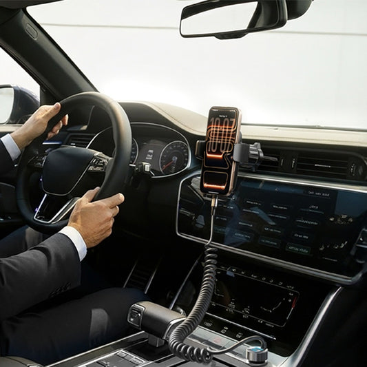 Ładowarka samochodowa z kablem USB-C Lisen, 90W, 3A, 1 x USB-A - 1 x USB-C, Czarna YL0223120020