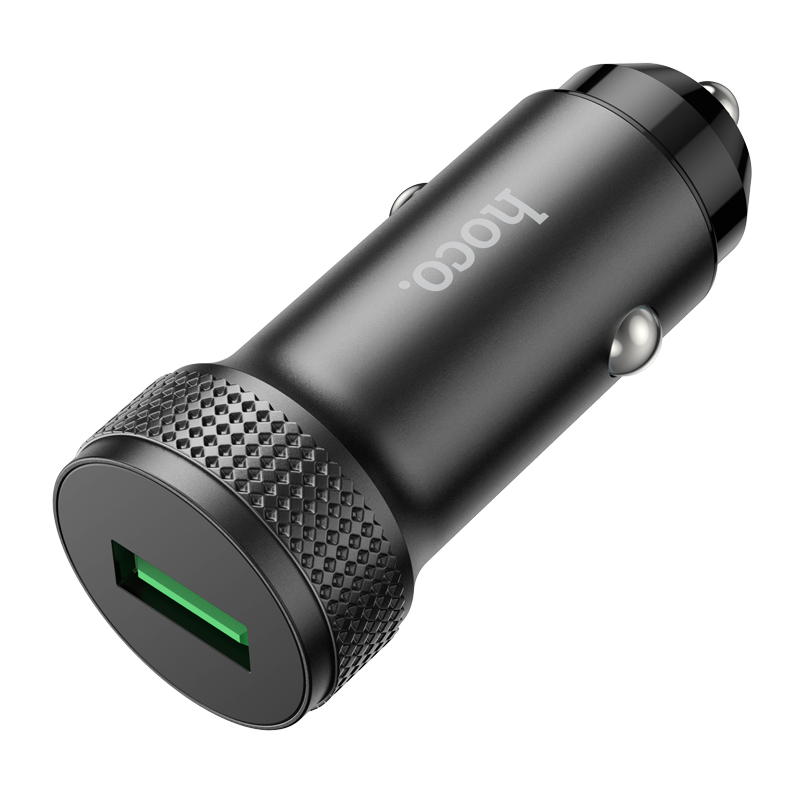 Ładowarka samochodowa HOCO Z49A, 18W, 3A, 1 x USB-A, Czarny
