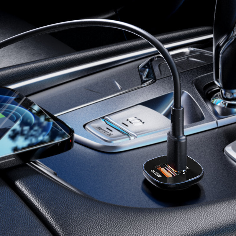 Ładowarka samochodowa Acefast B1, 38W, 3A, 1 x USB-A - 1 x USB-C, Czarna