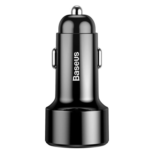 Ładowarka samochodowa Baseus Magic Display Series, 45W, 6A, 1 x USB-A - 1 x USB-C, czarna CCMLC20C-01