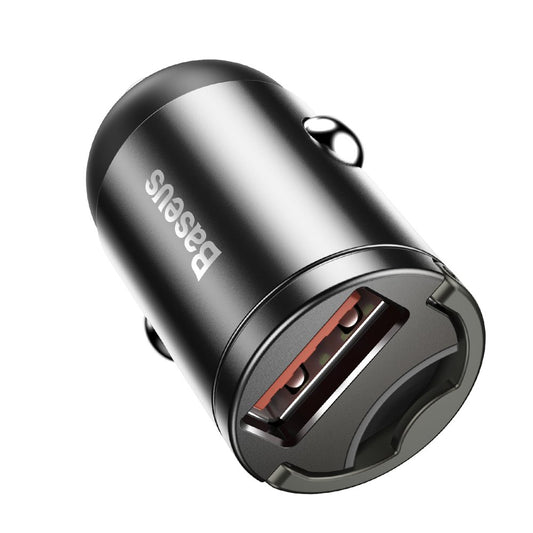 Ładowarka samochodowa Baseus Star Mini, 30W, 3A, 1 x USB-A, Szara VCHX-A0G