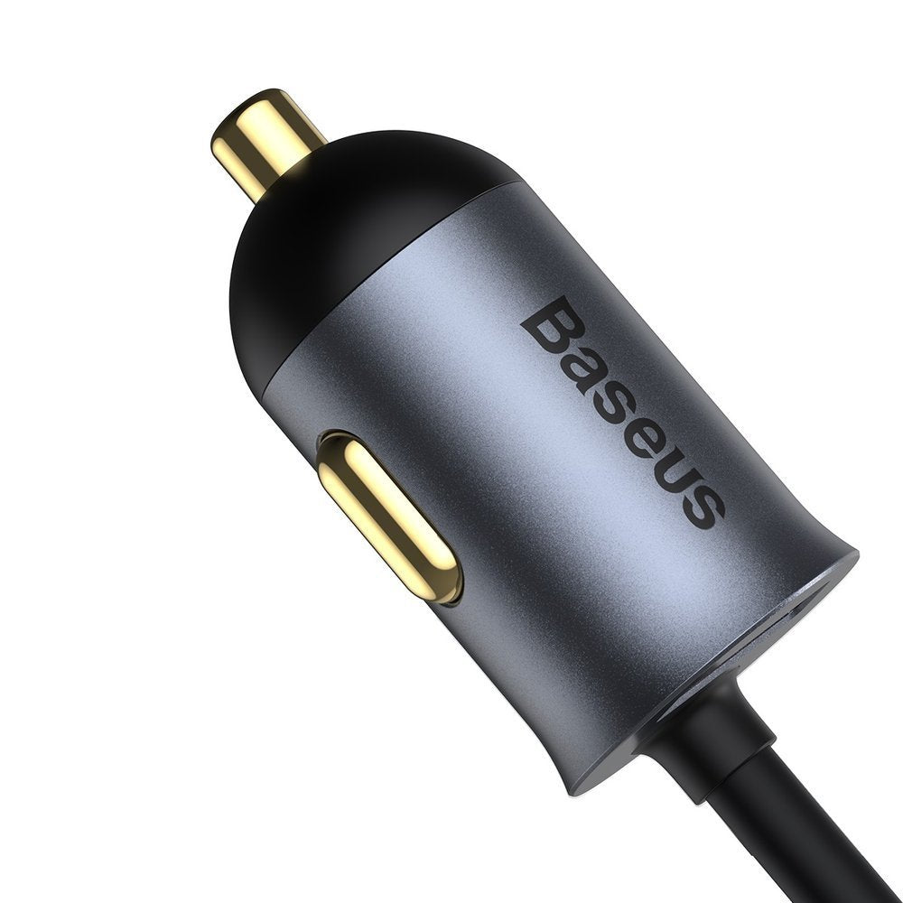Ładowarka samochodowa Baseus Share Together, 120W, 3A, 3 x USB-A - 1 x USB-C, Szara CCBT-B0G