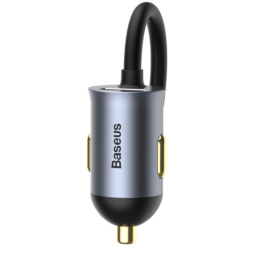 Ładowarka samochodowa Baseus Share Together, 120W, 3A, 3 x USB-A - 1 x USB-C, Szara CCBT-B0G